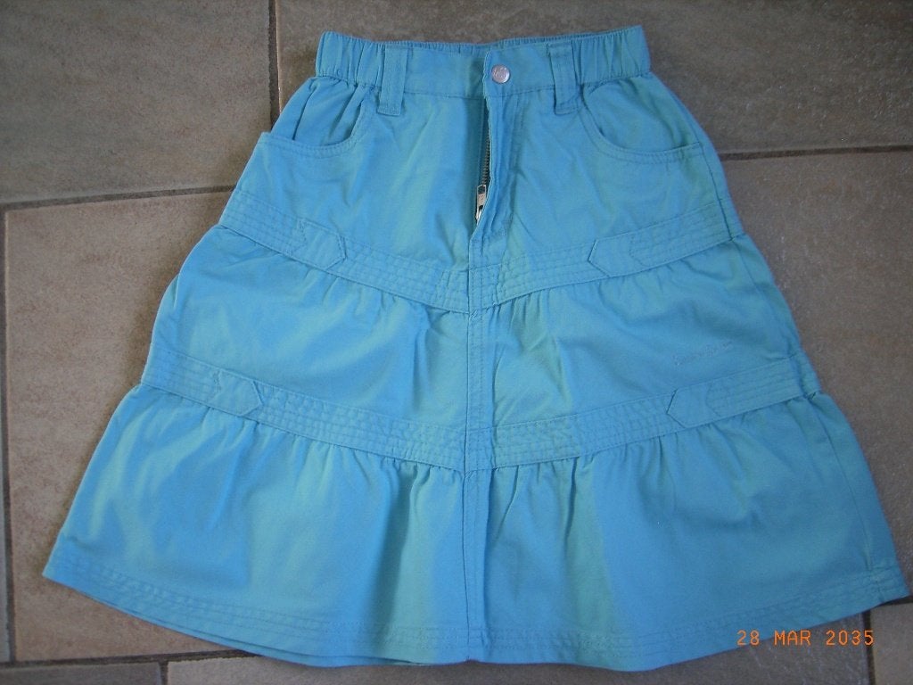 Leuke turquoise rok voor meisjes van Barbara Farber, Kinderen en Baby's, Kinderkleding | Maat 128, Zo goed als nieuw, Meisje, Jurk of Rok