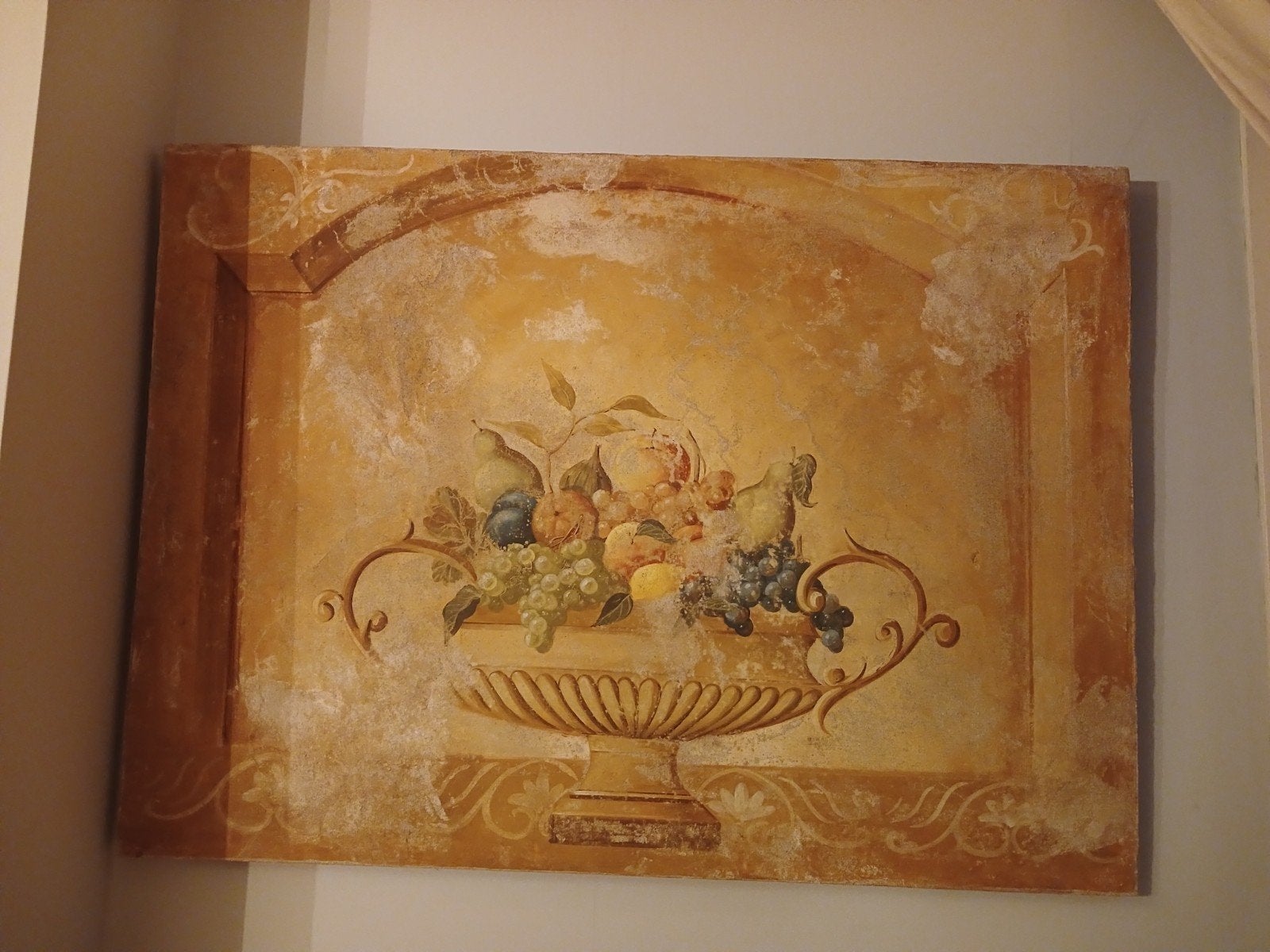schilderij fruitstilleven gemengde techniek, Ophalen of Verzenden