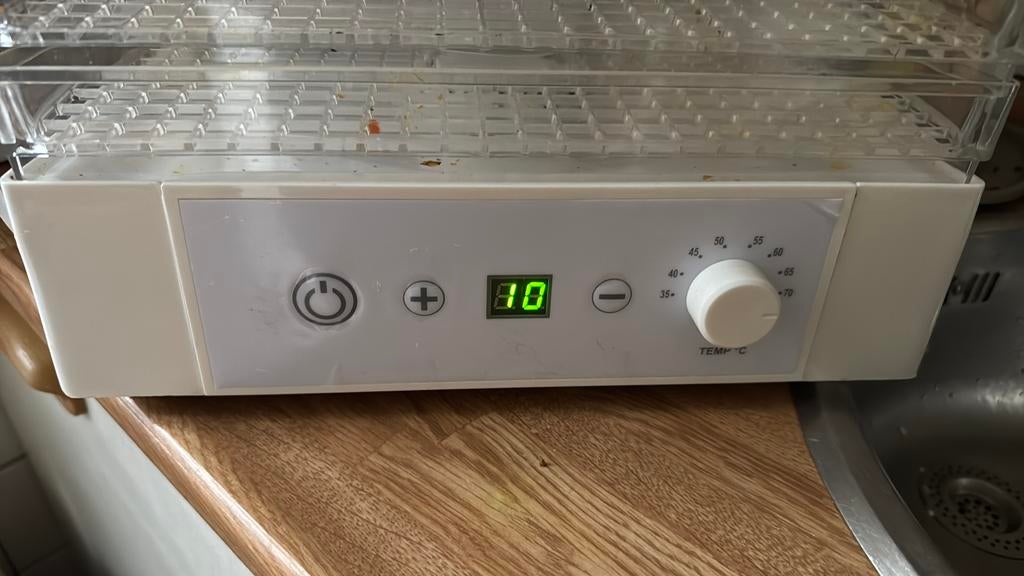 Voedseldroger / Droogoven met 6 lagen en temperatuurregeling, Ophalen of Verzenden, Gebruikt