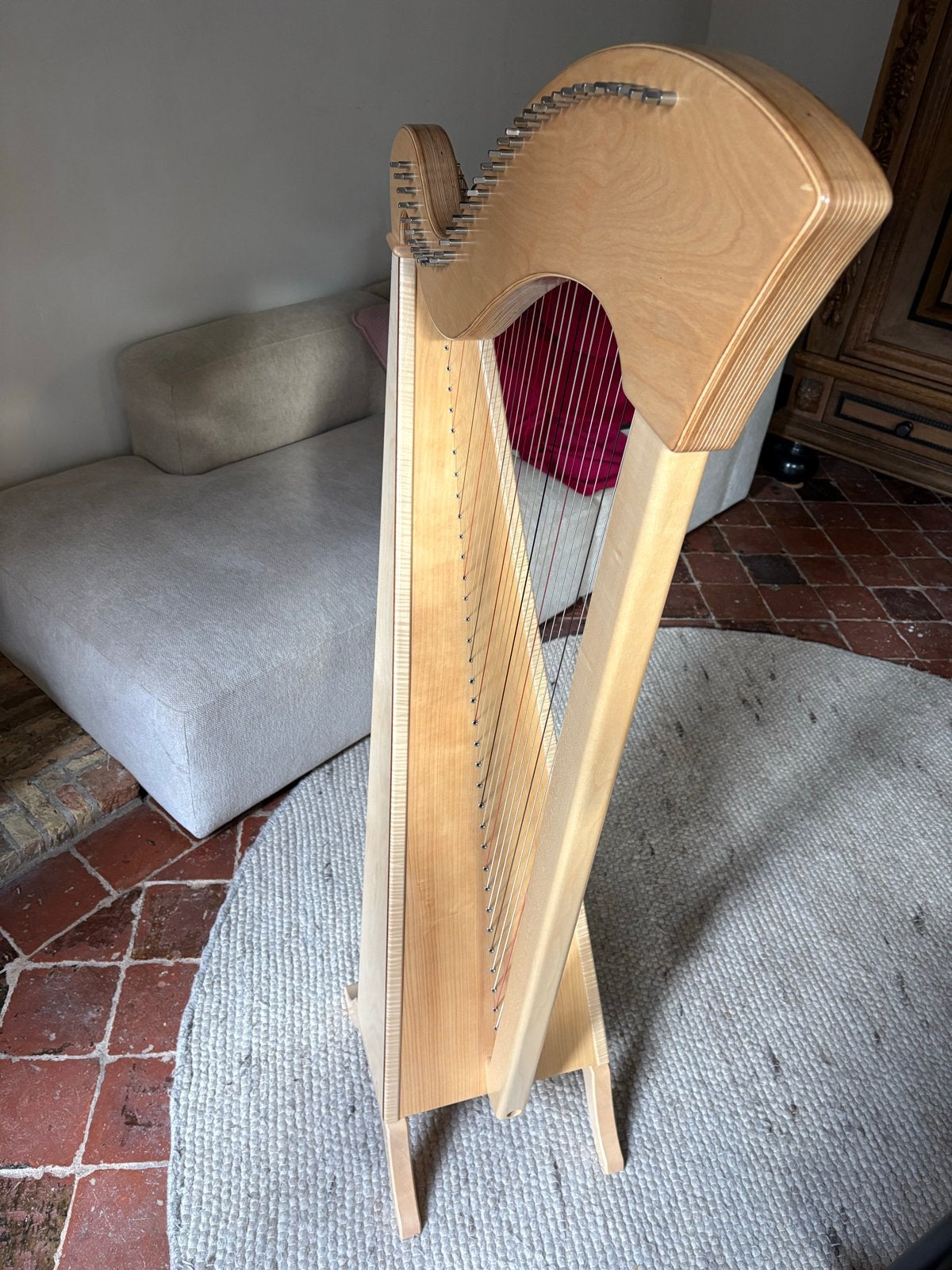Riedel harp met 34 snaren, Muziek en Instrumenten, Snaarinstrumenten | Harpen, Ophalen, Zo goed als nieuw