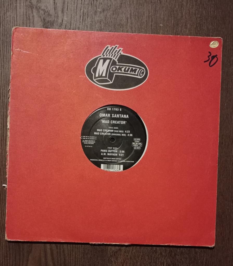 Omar Santana - Mad Creator maxi-single, Gebruikt, Techno of Trance, 12 inch, Verzenden