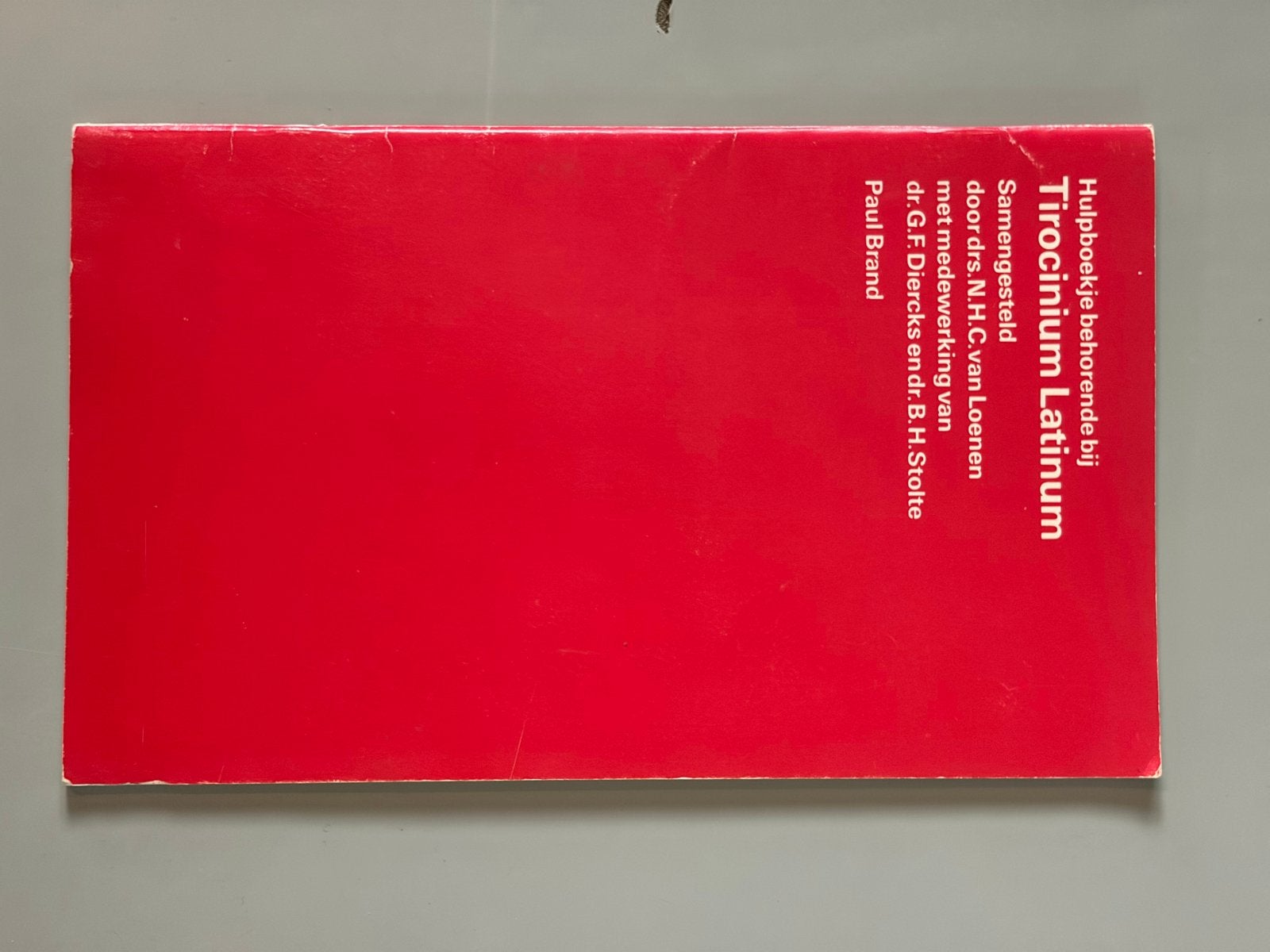 Hulpboekje Tirocinium Latinum - Drs. N.H.C. van Loenen, Ophalen of Verzenden, Alpha, Gelezen, Overige niveaus