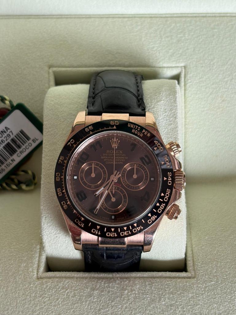 Rolex daytona, Ophalen, Rolex, Goud, Leer