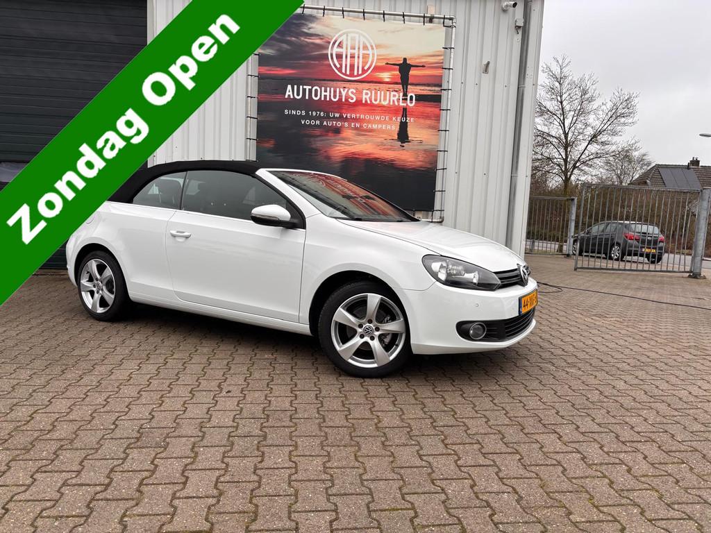 Volkswagen Golf Cabriolet Dealeronderhouden NAP APK GARANTIE, Voorwielaandrijving, Euro 5, Stof, Zwart