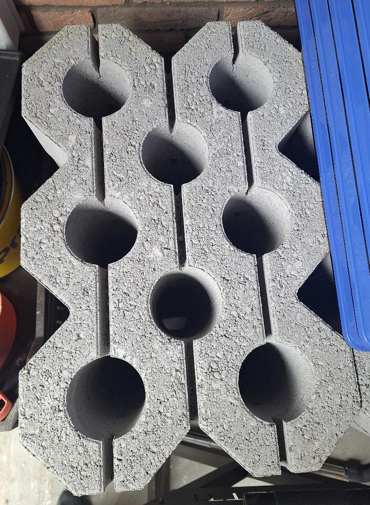 30x Grastegel beton, Tuin en Terras, Ophalen, Overige typen, Nieuw, Minder dan 5 m²