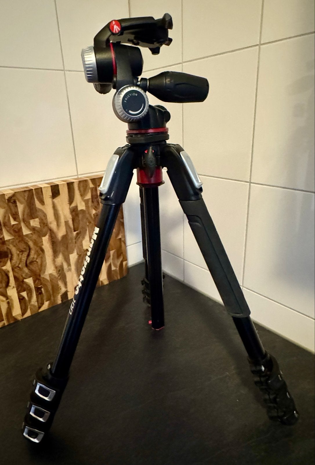 Manfrotto MT190XPRO4, Met waterpas, Zo goed als nieuw, 150 tot 175 cm, Manfrotto