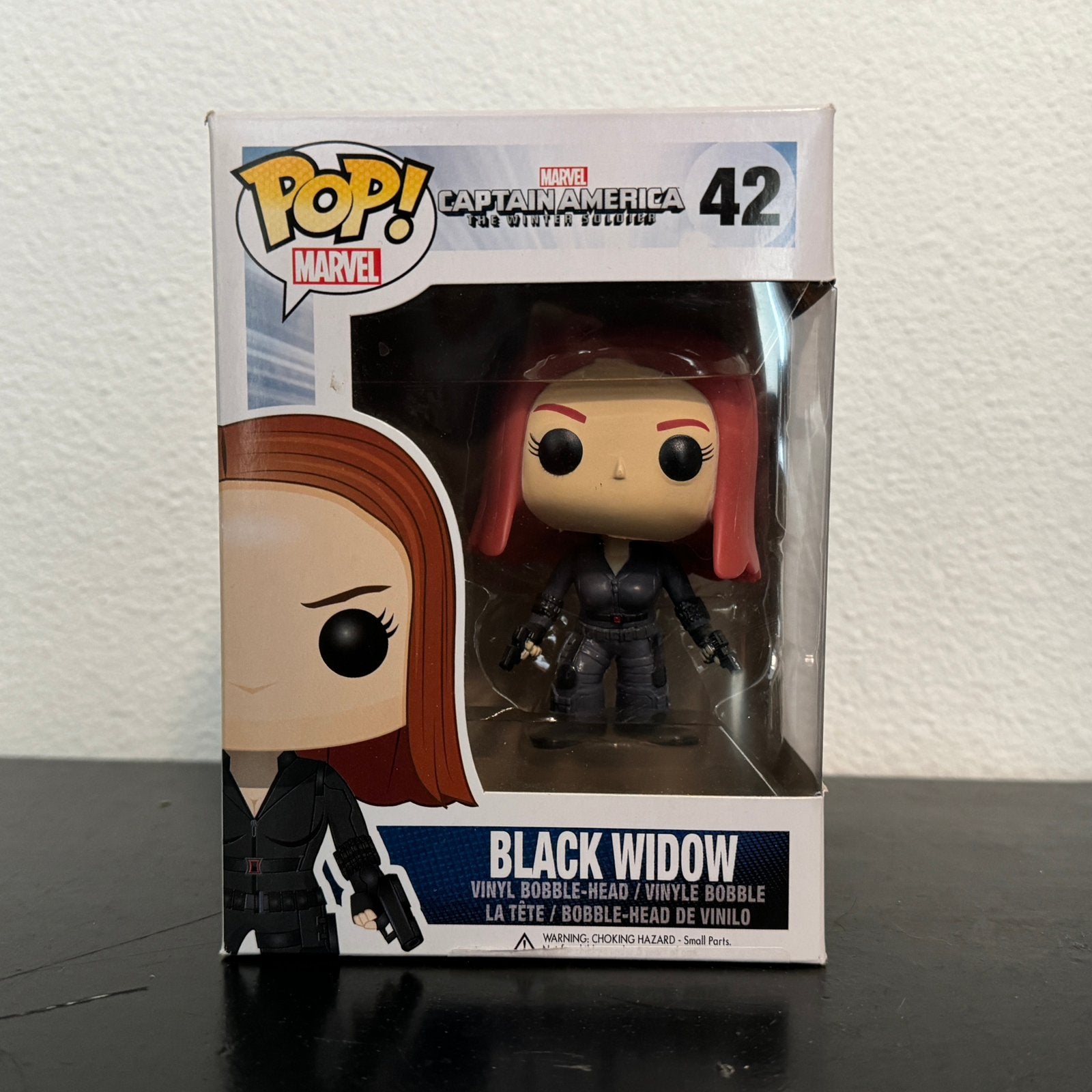 Funko Pop VAULTED Black Widow Captain America Pops Marvel, Ophalen of Verzenden, Zo goed als nieuw
