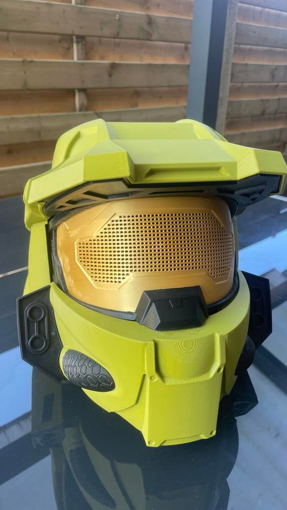 3D geprinte Halo helm - Ideaal voor cosplay!, Hobby en Vrije tijd, Kostuums, Theaterbenodigdheden en LARP, Gebruikt, Toneelattributen of Onderdelen