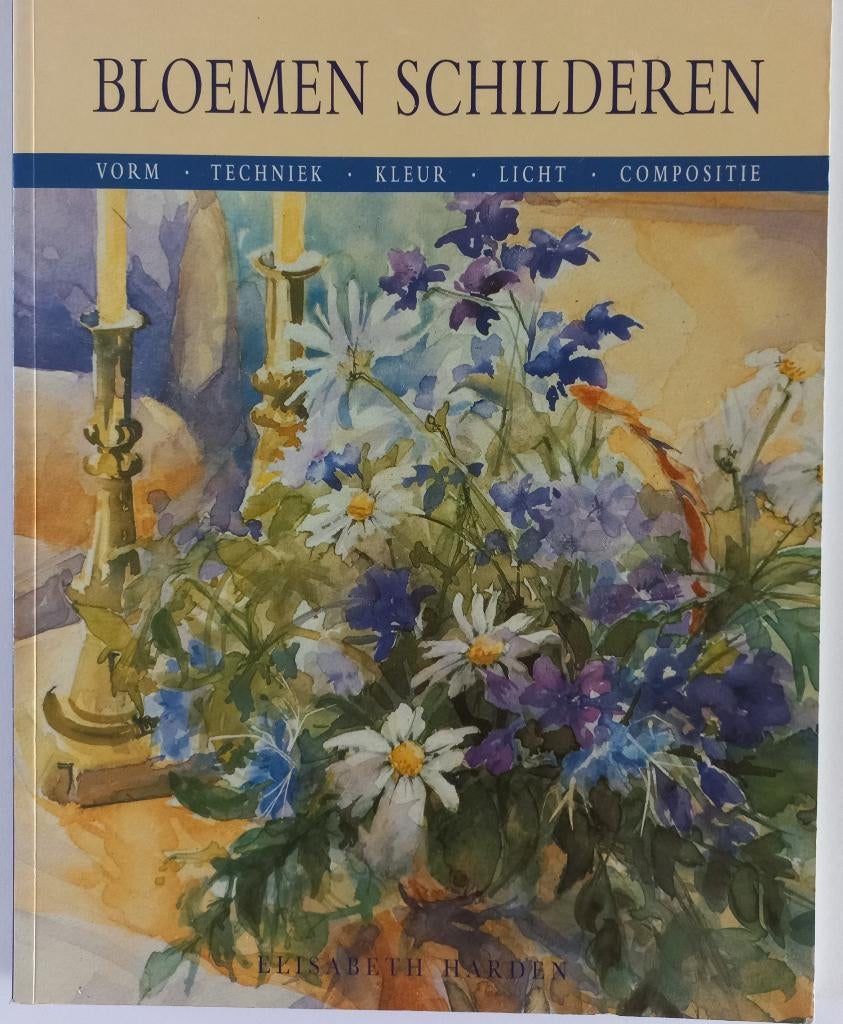 Schilderen:  Bloemen schilderen, Verzenden, Zo goed als nieuw, Schilderen op nummer
