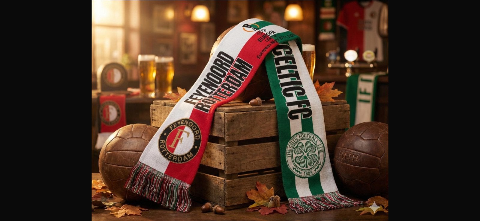 100 stuks Feyenoord Rotterdam  Sjaal, Ophalen of Verzenden, Nieuw, Feyenoord, Vaantje of Sjaal