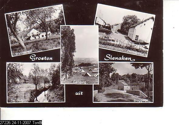Ansichtkaart	Slenaken	5-luik, Verzenden, 1960 tot 1980, Gelopen, Limburg