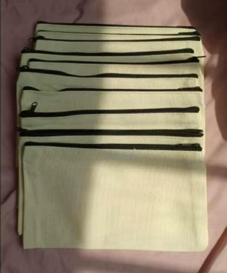 Blanco canvas etui's zakjes tasjes zonder opdruk van katoen, Bruin, 120 cm of meer, Nieuw, Ophalen of Verzenden