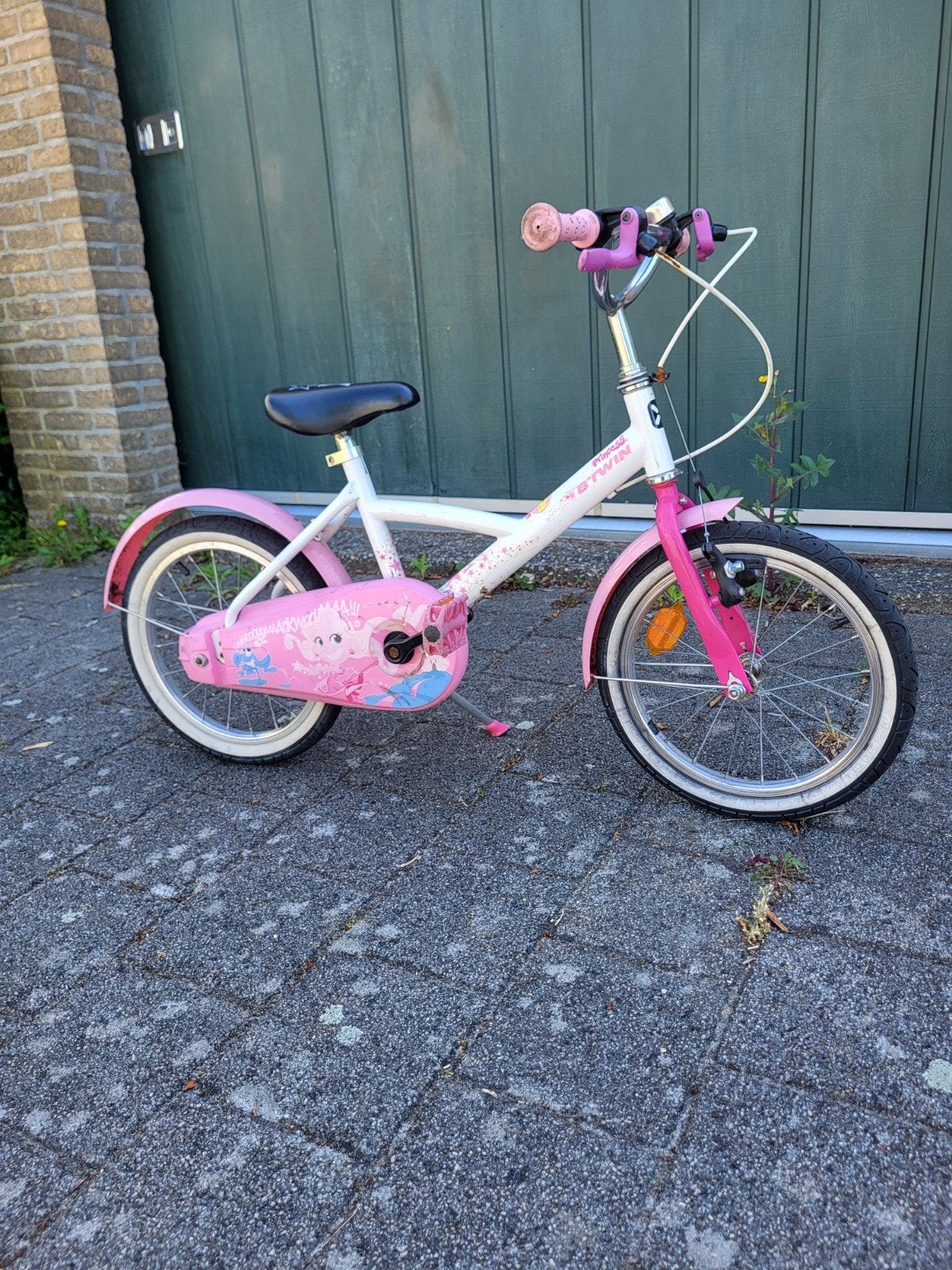 Roze kinderfiets 16 inch - B'Twin, Fietsen en Brommers, Fietsen | Kinderfietsjes, Velgrem, Ophalen of Verzenden, B'Twin, 16 tot 20 inch