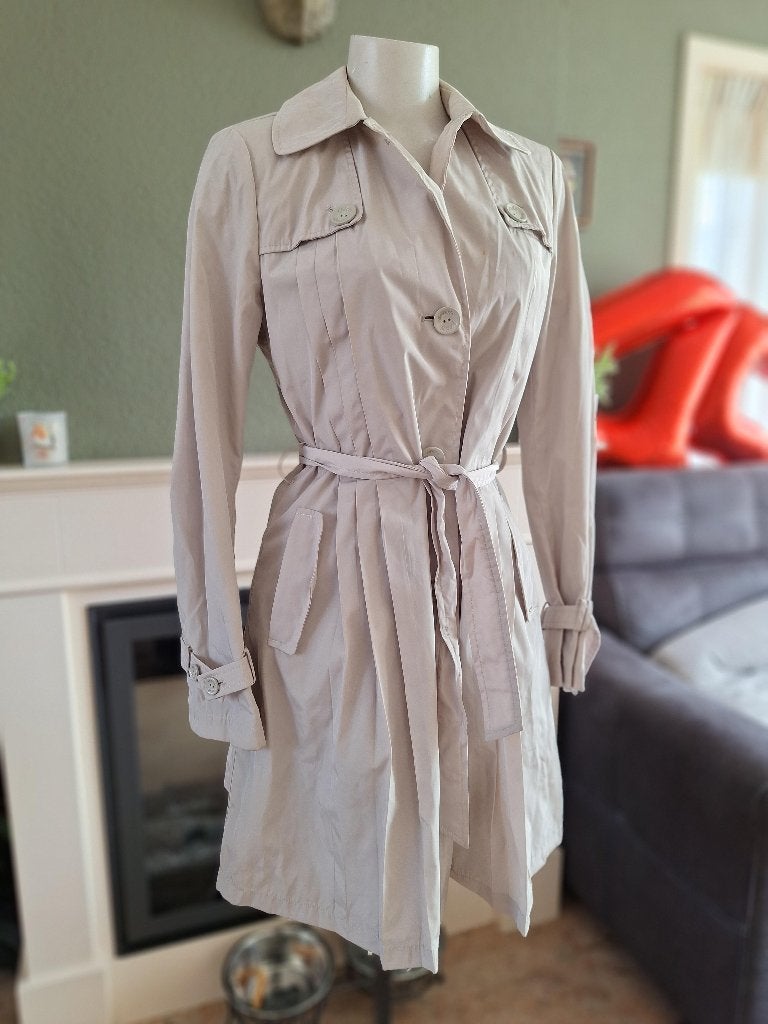 Emporio Armani trenchcoat tussen parka jas S 36 IT40, Verzenden, Beige, Zo goed als nieuw, Emporio Armani