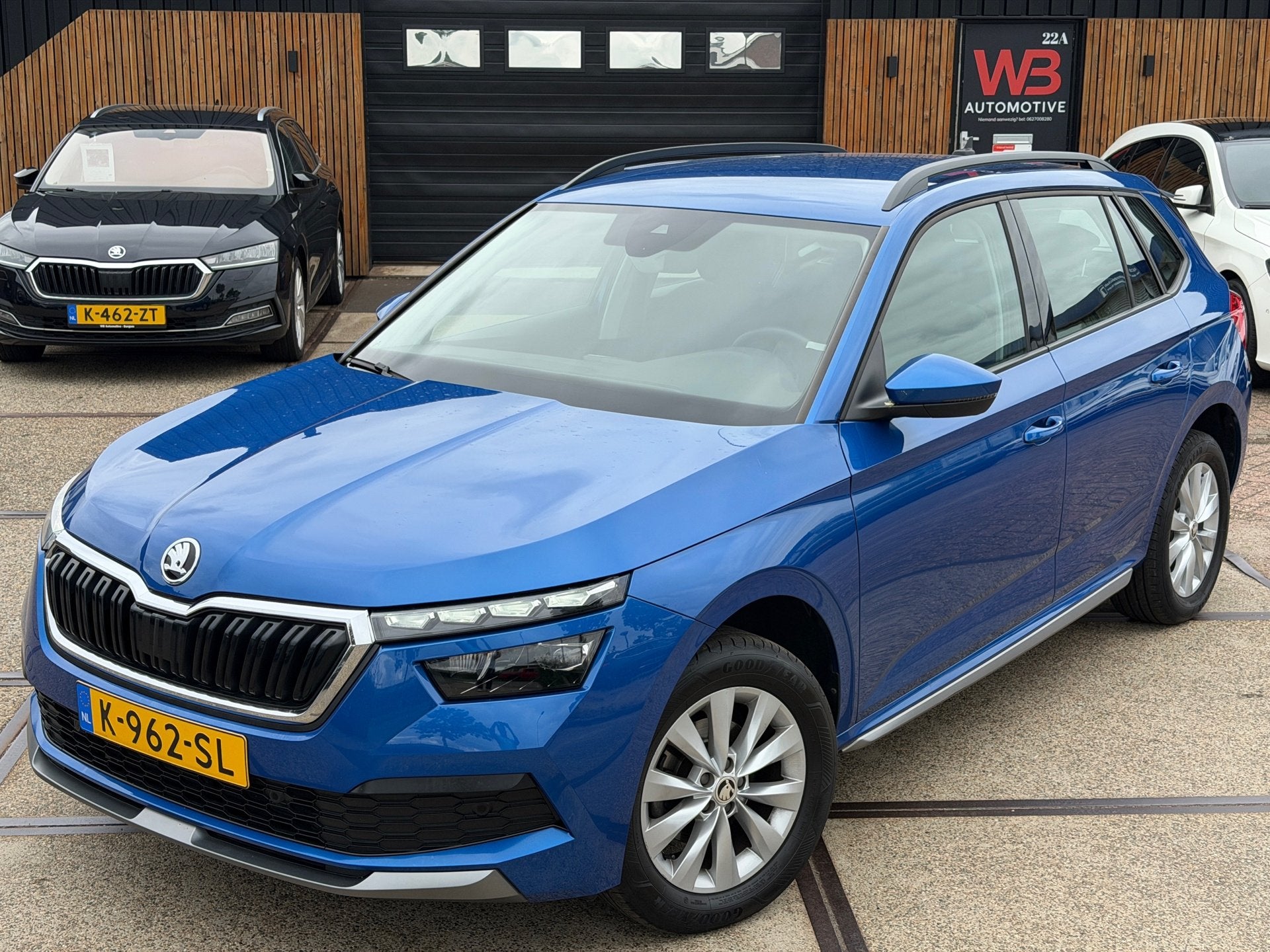 Skoda Kamiq 1.0 TSI Business Cruise Clima Stoelverwarming Ca, Auto's, Skoda, Gebruikt, Euro 6, Blauw, 49 €/maand