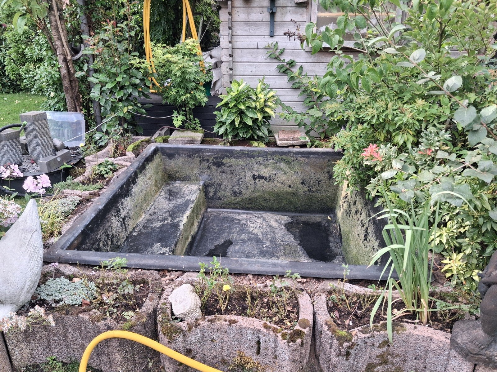 vijver bak 190x 190 60 diep gratis ophalen, Ophalen of Verzenden, Gebruikt