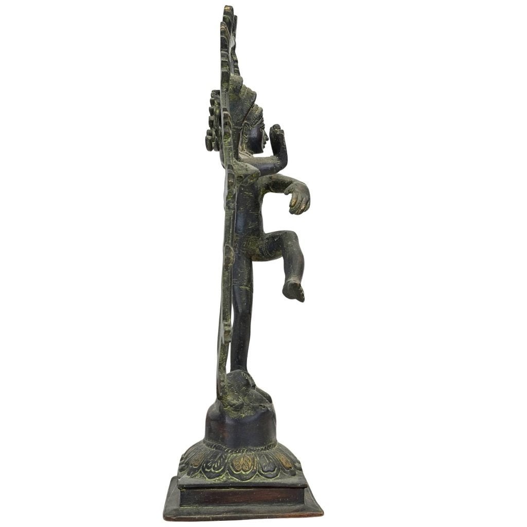 Shiva Nataraja – Nepalees brons, Antiek en Kunst, Overige herkomsten, Ophalen of Verzenden, Beeld, Brons