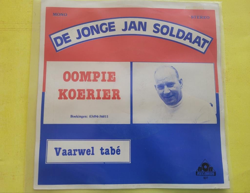 Oompie Koerier - De jonge Jan Soldaat - Vaarwel tabe, Ophalen, Zo goed als nieuw, Overige formaten, Levenslied of Smartlap