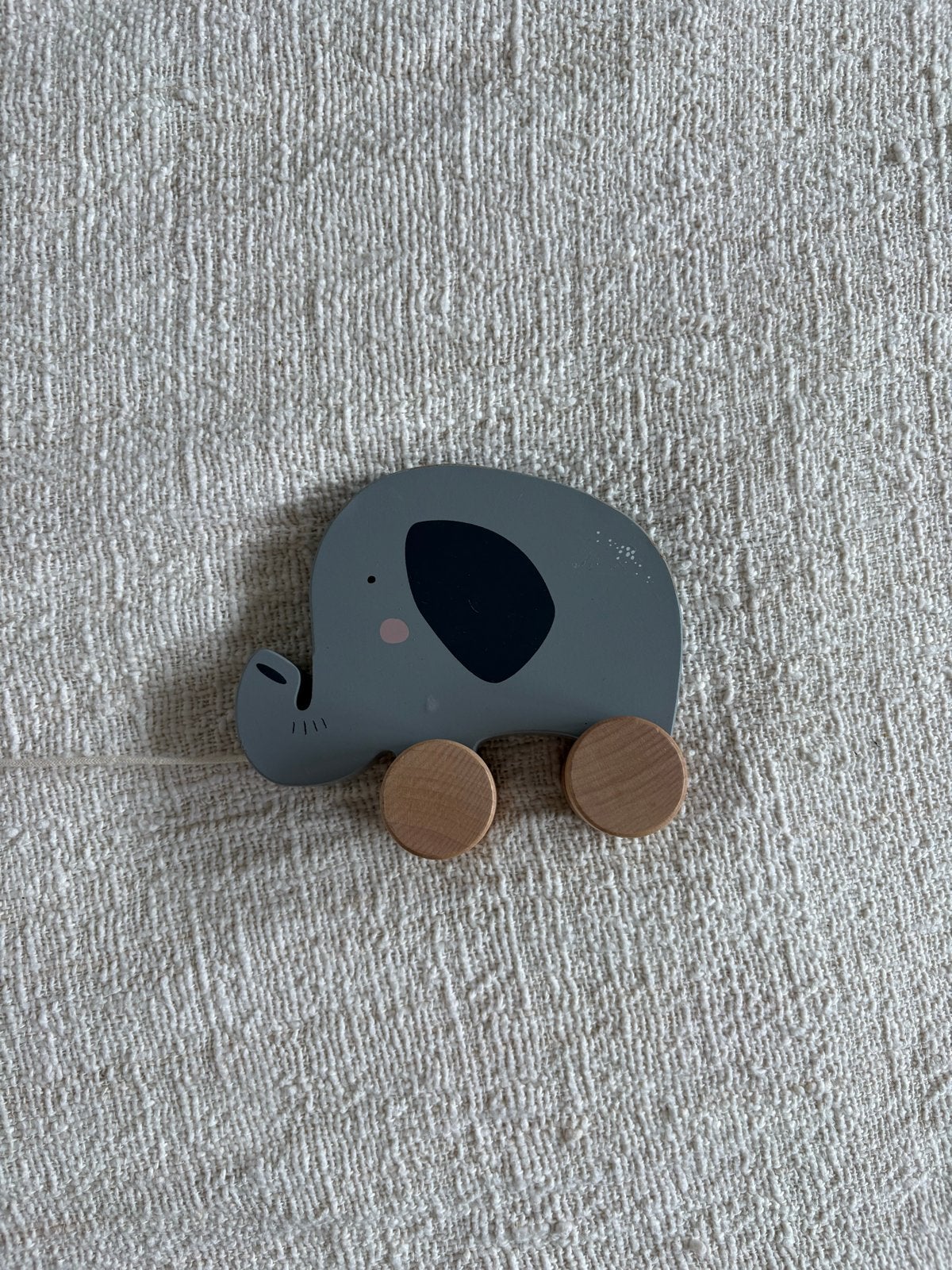 Little Dutch houten olifant op wieltjes, Ophalen of Verzenden, Zo goed als nieuw, Overige typen, Met wieltjes