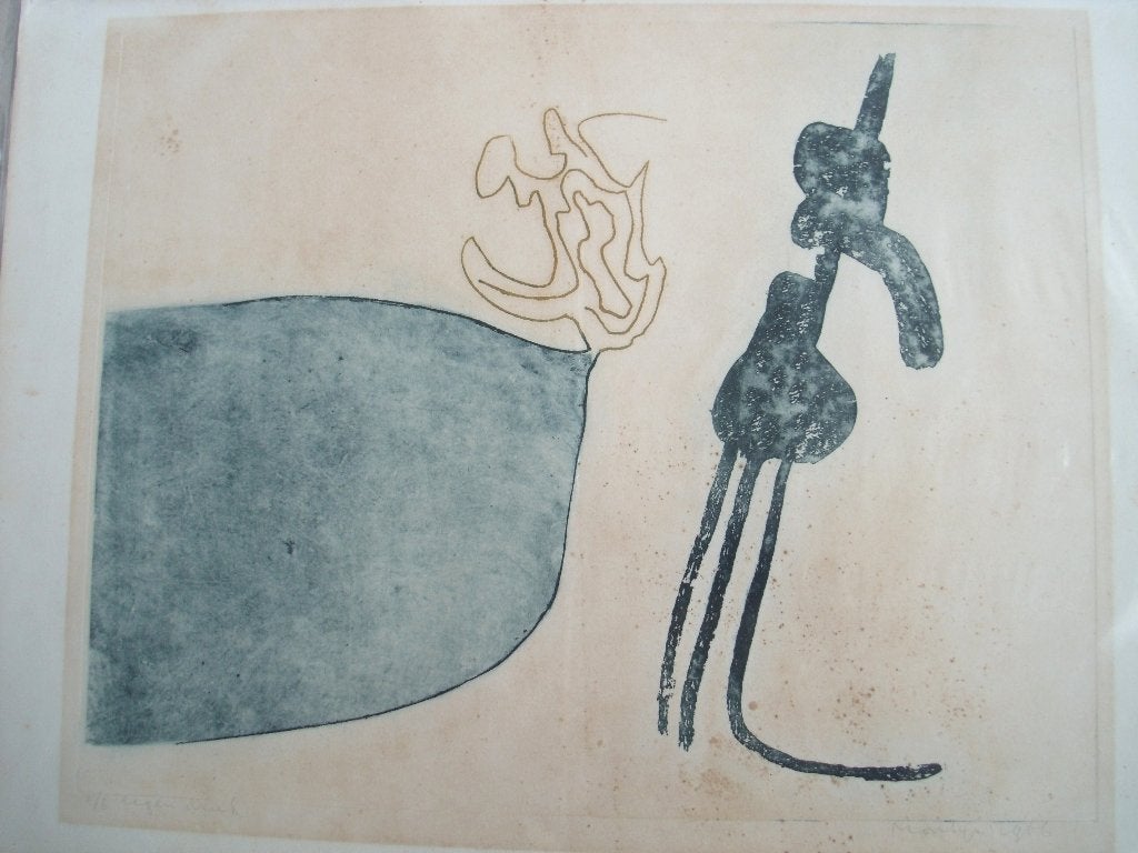 Jan Montyn (1924-2015) - zonder titel -  nr. 3/6 - 1966, Ophalen of Verzenden