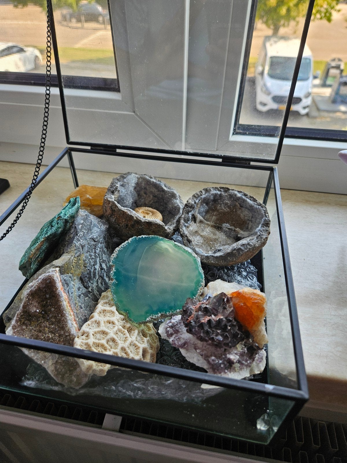 Verzameling edelstenen, mineralen en fossielen, Verzamelen, Mineralen en Fossielen, Ophalen of Verzenden, Overige typen
