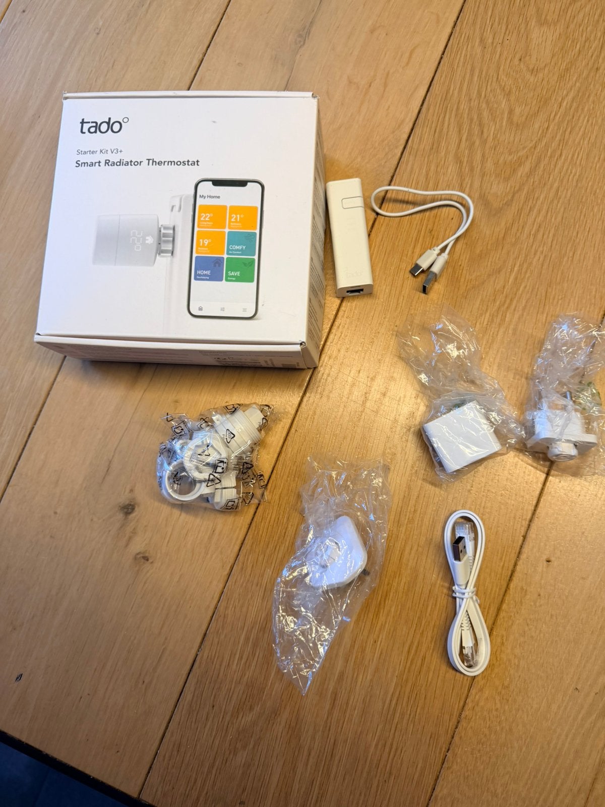 Tado v3 starterset, Doe-het-zelf en Verbouw, Thermostaten, Ophalen of Verzenden, Slimme thermostaat, Nieuw