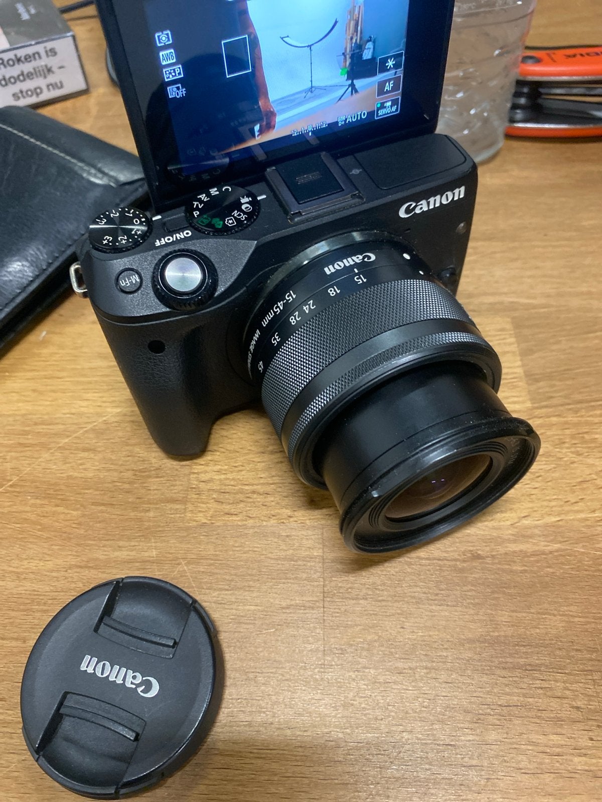 Canon EOS M50 Mark II Systeemcamera met 15-45mm lens, Audio, Tv en Foto, Fotocamera's Digitaal, Canon, Kantelbaar/draaibaar scherm