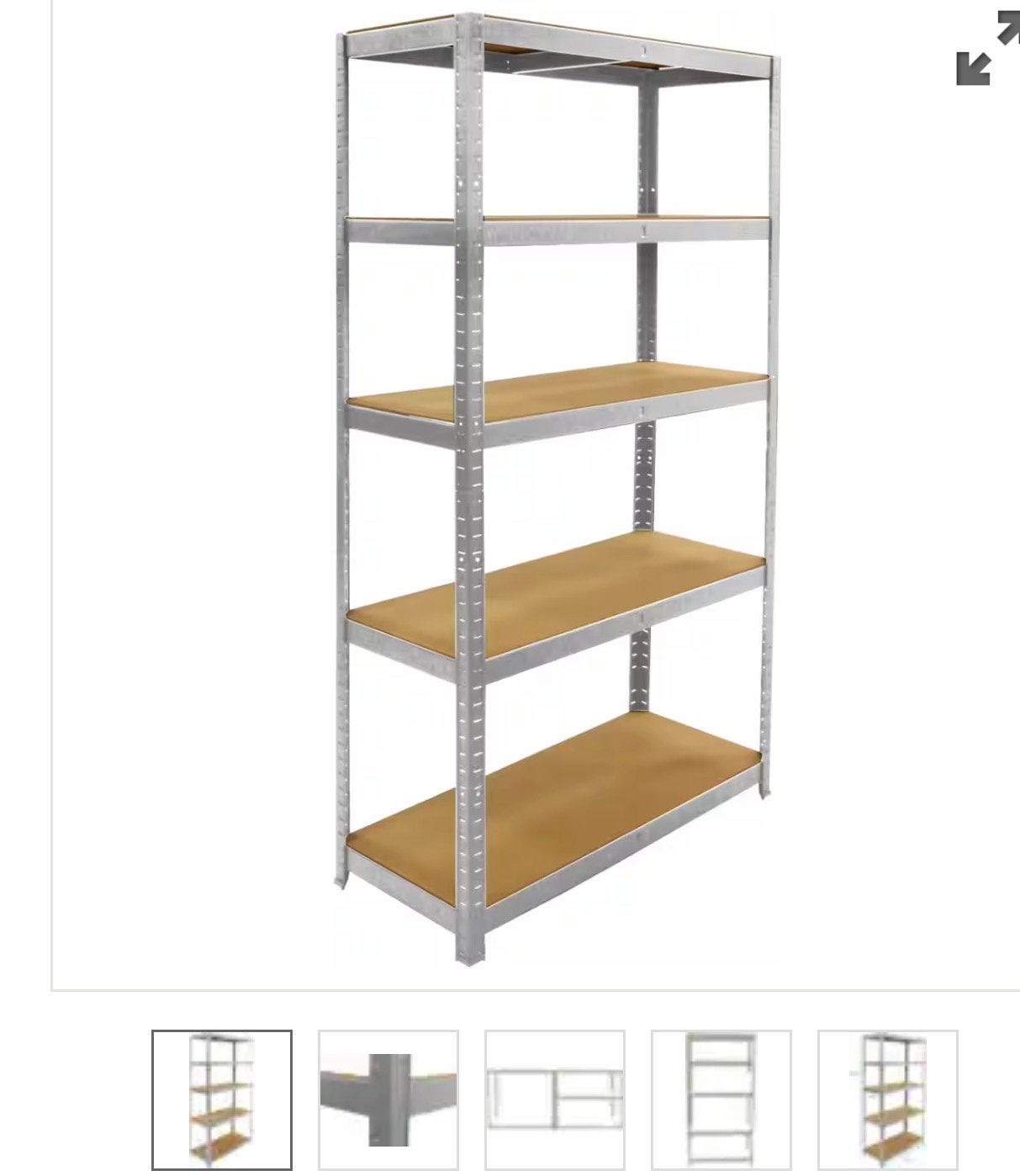 Erro Stellingkast 5 Planken Spaanplaat, staal, Huis en Inrichting, Ophalen of Verzenden, Gebruikt