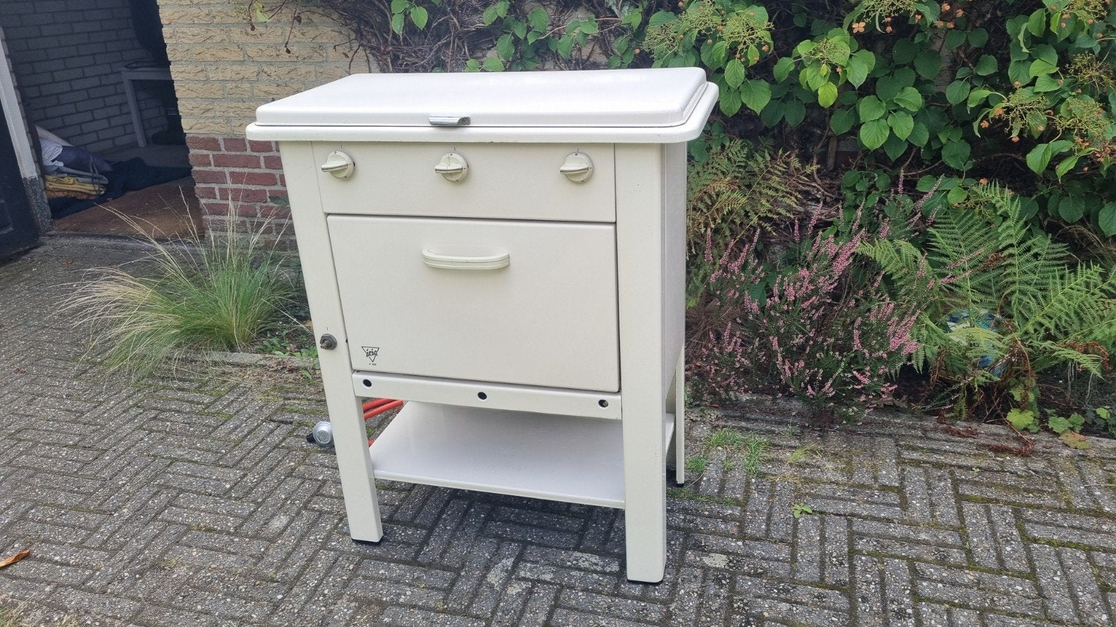Vintage Atag gasfornuis met 3 pitten en oven (jaren '60, Ophalen, Gebruikt, 3 kookzones of minder, Gas