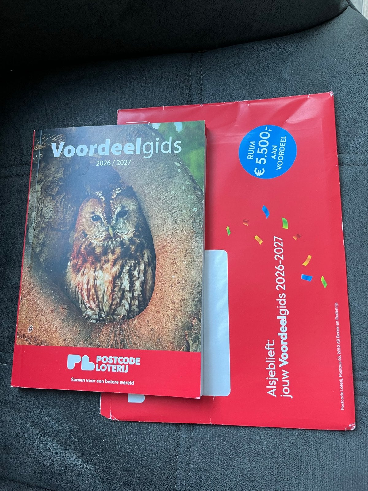 Postcodeloterij Voordeelgids nieuw, Drie personen of meer, Kortingsbon