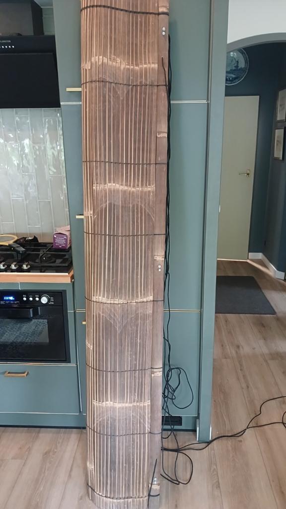 Nieuw bamboe rolgordijn 2 x 2 meter, Ophalen of Verzenden