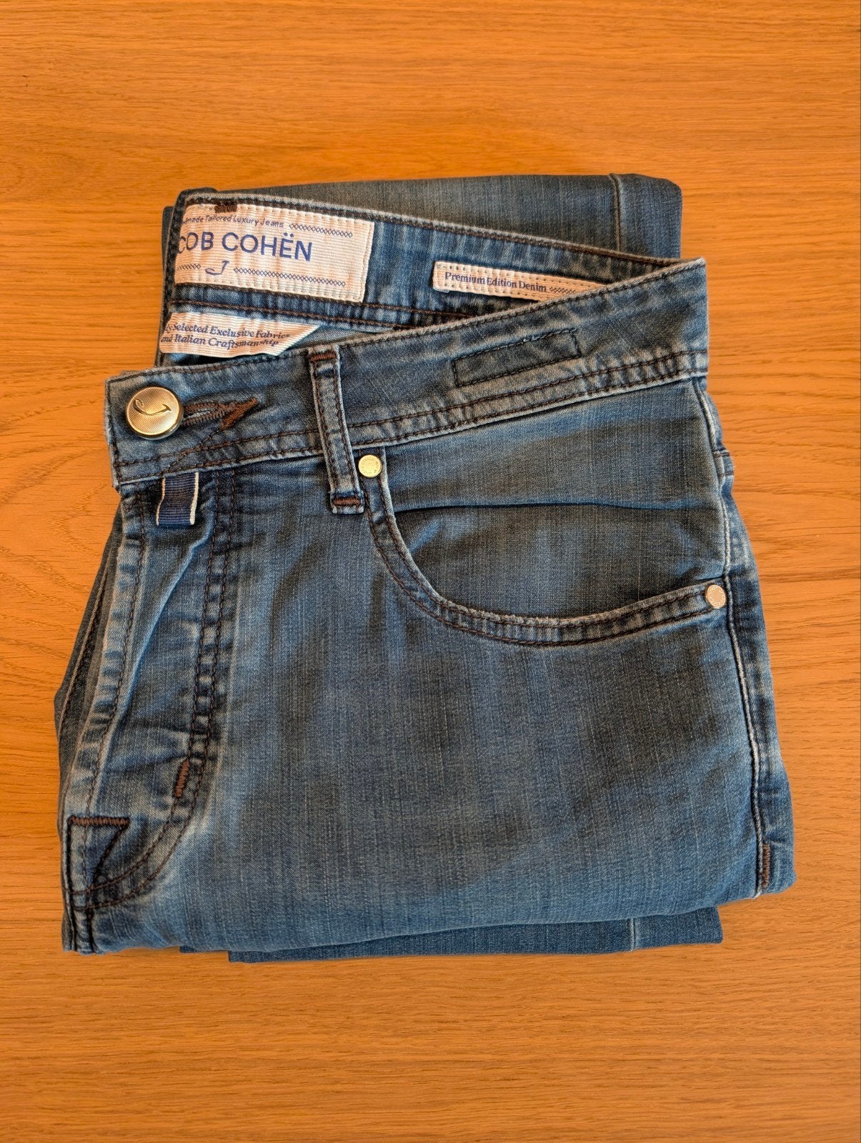 Jacob Cohen dunne zomerbroek maat 30, Kleding | Heren, Spijkerbroeken en Jeans, Blauw, W32 (confectie 46) of kleiner, Ophalen of Verzenden