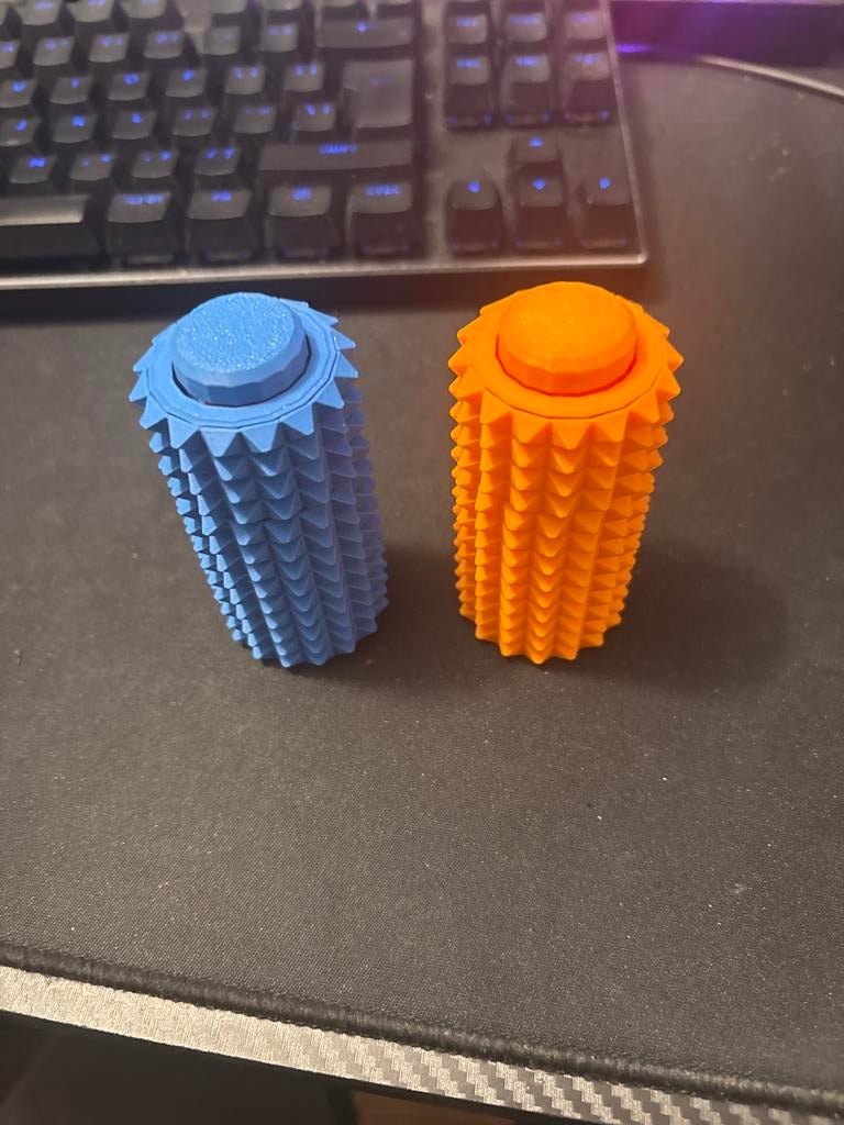 Handmassage roller - set van 2 (blauw en oranje), Ophalen of Verzenden, Nieuw, Apparaat