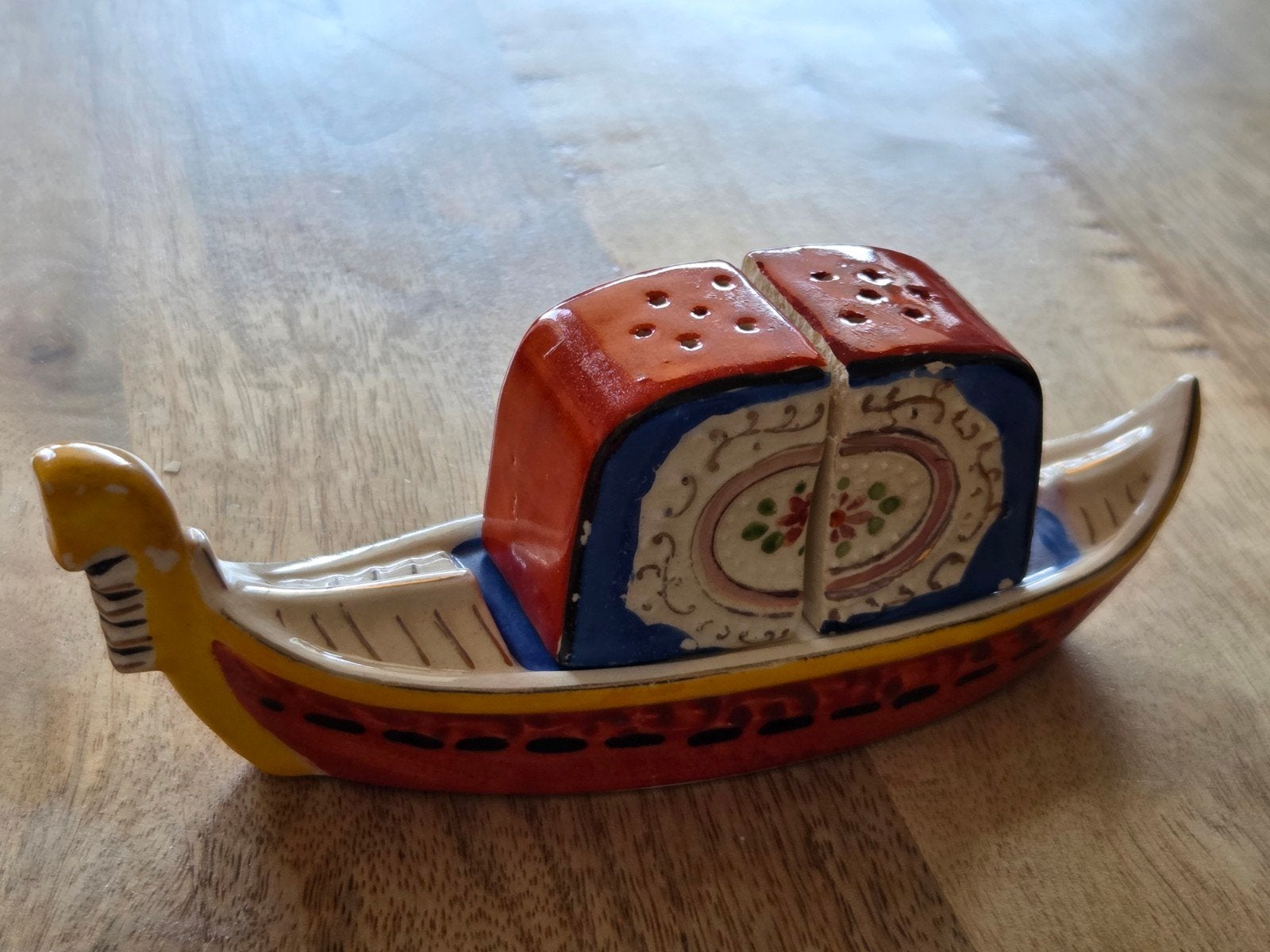 Peper& Zout stel Gondel,Meiko China Occupied Japan 1945-1952, Antiek en Kunst, Curiosa en Brocante, Ophalen of Verzenden