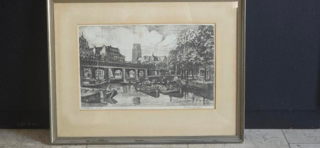 'Rotterdam, kolk' door Marius Janssen ', Ophalen, Voor 1940, Overige onderwerpen