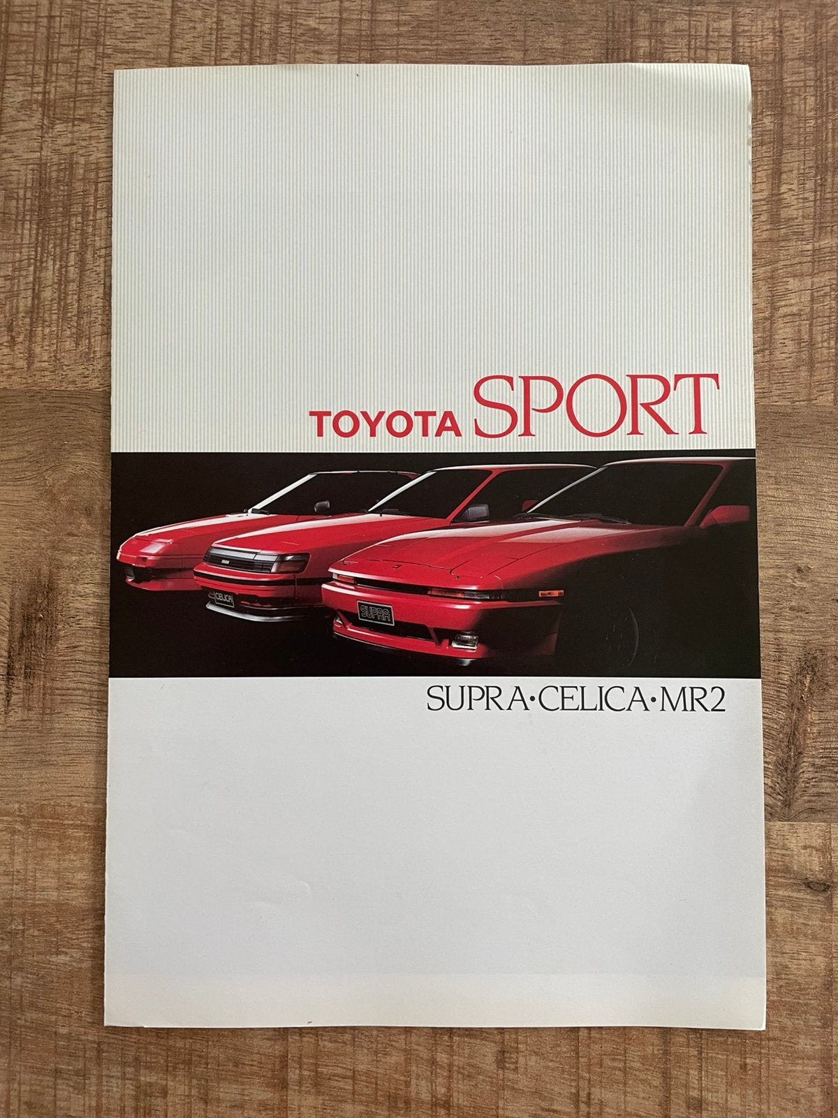 Toyota Sport Brochure: Supra, Celica, MR2 (Jaren '80), Ophalen of Verzenden, Zo goed als nieuw, Toyota