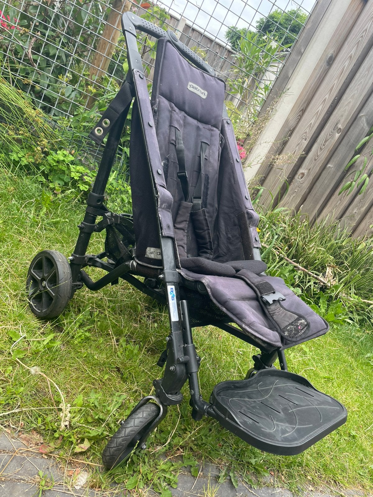 Patron piper (pipper) aangepaste buggy (revalidatie), Ophalen, Gebruikt, Overige merken, Verstelbare rugleuning