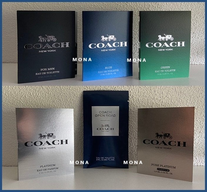 Coach for Men set 6 parfum samples proefjes testers, Verzenden, Nieuw