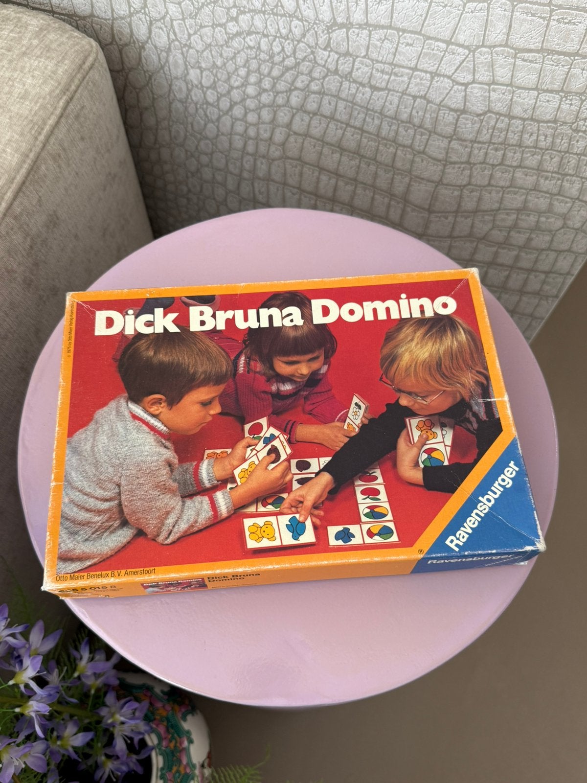 Vintage dick bruna domino spel 1975, Drie of vier spelers, Ophalen of Verzenden, Gebruikt