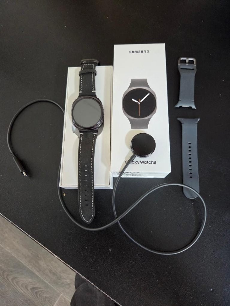 Samsung Galaxy Watch 8, Ophalen, Zwart, Samsung ⌚️, Zo goed als nieuw