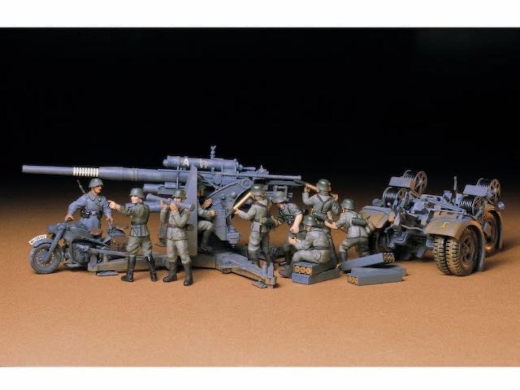 Tamiya	35017	German 88mm Gun Flak36/37	1/35 incl alu loop, Verzenden, Nieuw, 1:35 tot 1:50