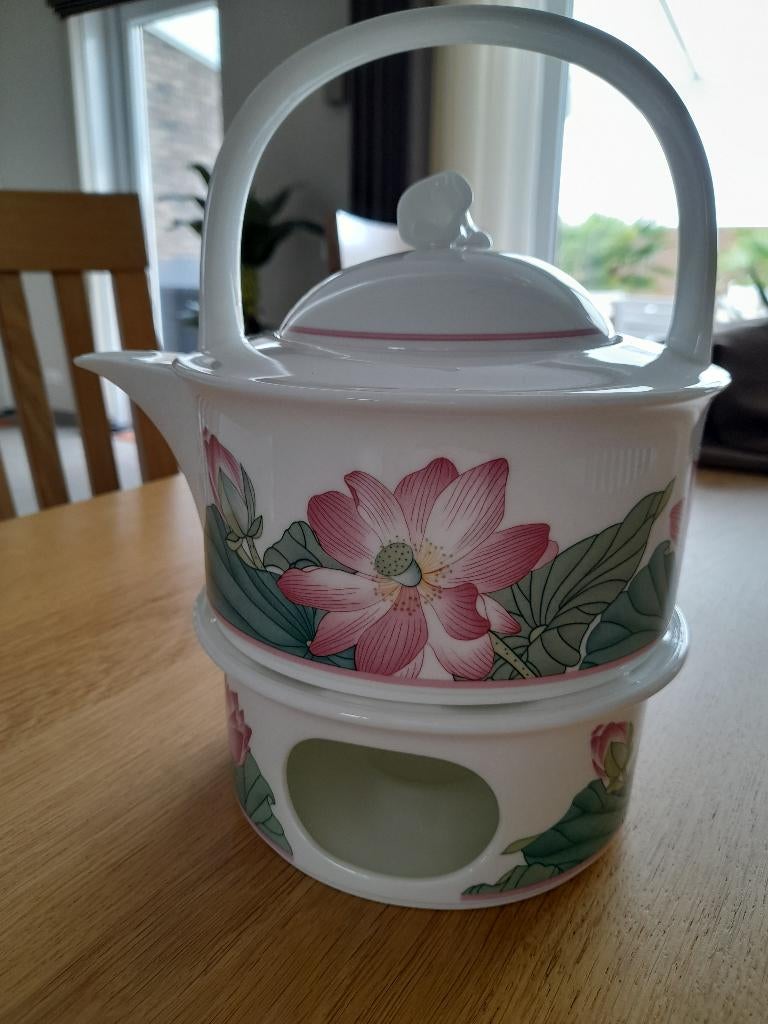 Villeroy en Boch theepot met warmhoud stoof, Huis en Inrichting, Keuken | Servies, Overige typen, Ophalen of Verzenden, Zo goed als nieuw