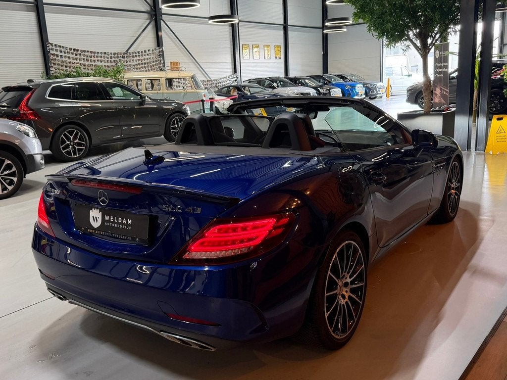 Mercedes-Benz SLC AMG SLC 43 Final Edition|Pano|Memory Pakke, Auto's, Mercedes-Benz, Automaat, Gebruikt, Huisgarantie, Blauw