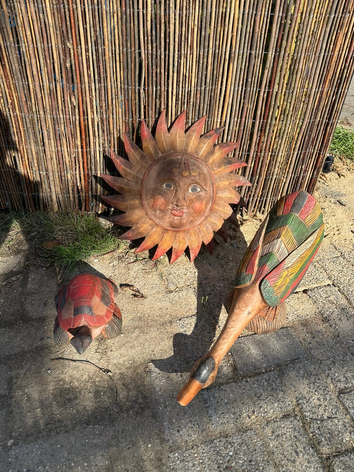 Decoratie Gans, Schildpad, Zon, Ophalen, Gebruikt