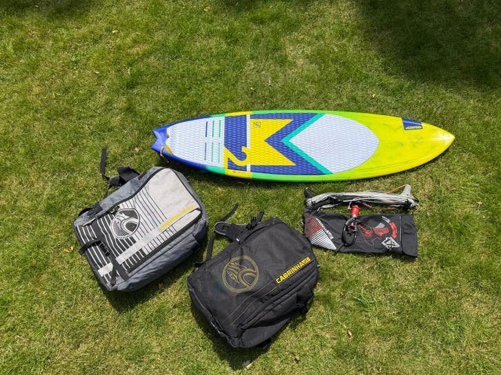 Complete Kitesurf Set: F-One Board & Cabrinha Kites, Directional, Ophalen, Gebruikt, Kitesurf-set