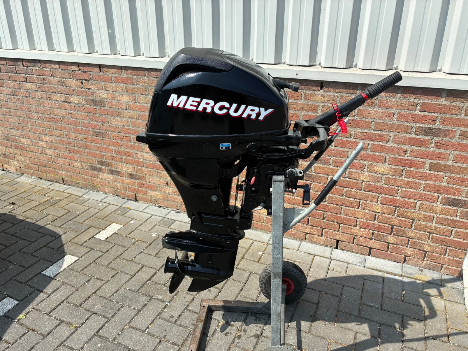 Mercury 15 pk 4 takt, kortstaart, knuppel  bj 2010 vaarklaar, 10 tot 30 pk, Gebruikt, Viertaktmotor, Mercury