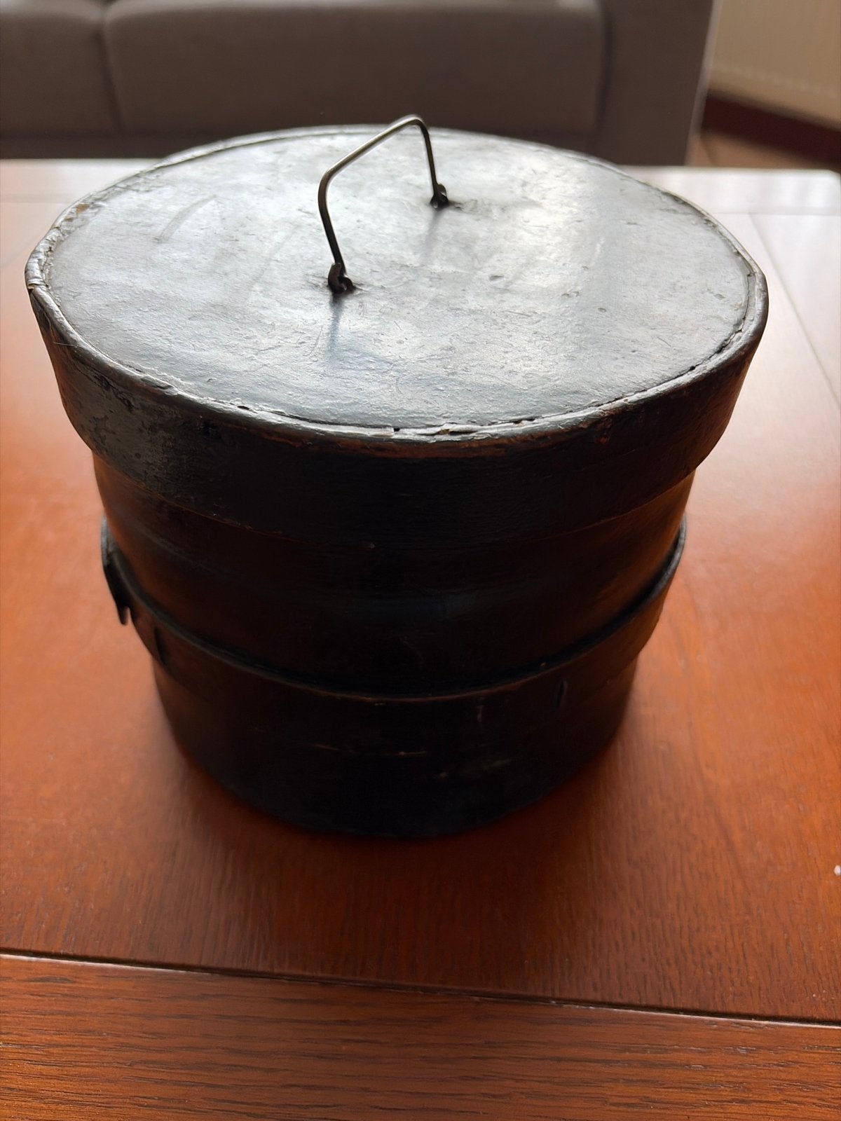 Antieke ronde sigarendoos, Ophalen of Verzenden