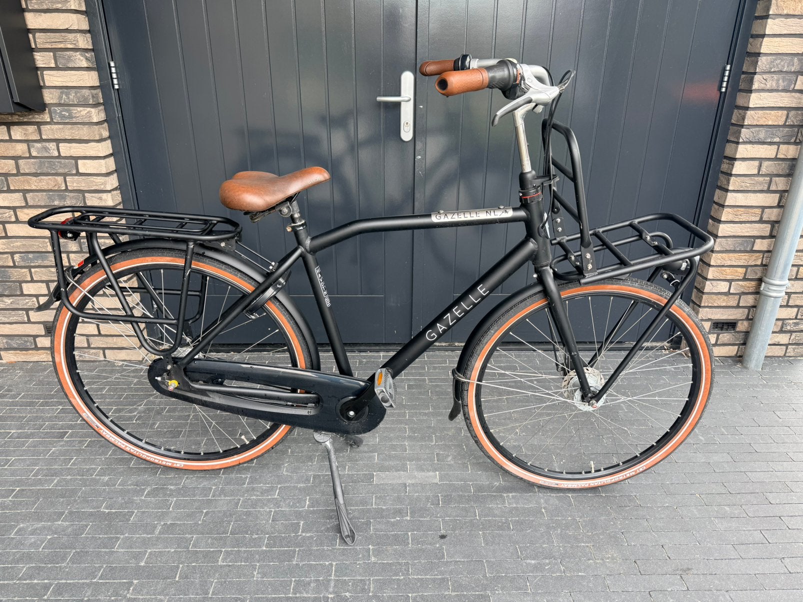 Gazelle Heavy Duty framemaat 54 kleur zwart., Fietsen en Brommers, Ophalen, Gebruikt, Versnellingen, Gazelle