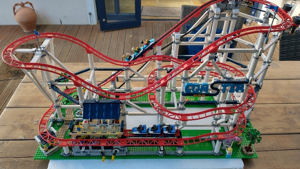 Lego Roller Coaster set 10261, Lego, Ophalen of Verzenden, Compleet, Zo goed als nieuw