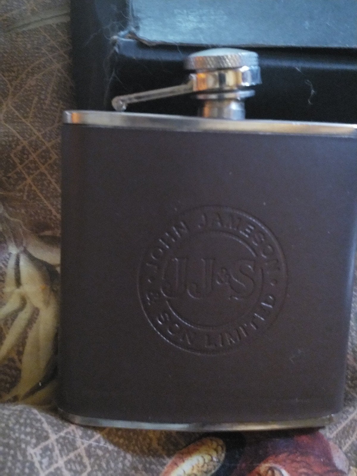 Vintage John Jameson & Son Limited heupfles, Ophalen of Verzenden